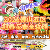 ✨2026佛山五區馬年花市全攻略