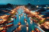 安帕瓦水上市場：白晝煙火氣，夜幕螢火夢