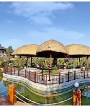 清遠佛岡勤天熹樂谷溫泉度假酒店【不夜山谷廟會套餐】（自助早餐+晚餐+無限次溫泉+無動力樂園+藝術空間+影劇院電影票）