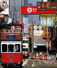 香港叮叮車全景遊(香港懷舊復古軌道電車)