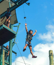 新加坡飛龍探險樂園高空滑索體驗