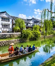 【大阪出發】2026岡山倉敷美觀一日遊：甜點自助午餐＋復古零食館遊戲體驗（水蜜桃＆哈蜜瓜無限暢吃）