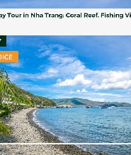 越南芽莊跳島一日游：珊瑚礁 + 漁村 + Tranh 海灘