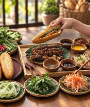 峴港現場烹飪：越南法國棍+越南綠茶
