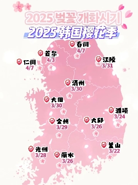 2025首爾賞櫻花攻略（附韓國櫻花開花時間預期）