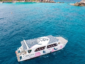 布吉斯米蘭藍鯨號雙體遊艇浮潛一日遊！！！