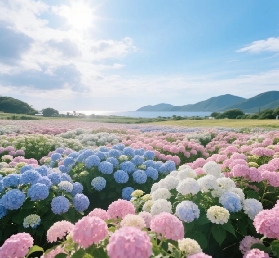 5月到7月濟州島特色景點，去看濟州島繡球花盛開