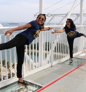 新加坡聖淘沙蹦極初體驗｜47米高空跳落+透明天橋超讚！實測避坑