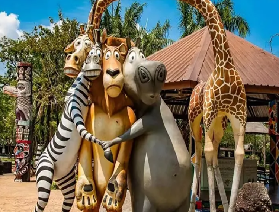 【泰國芭堤雅綠山動物園】河馬奇遇記：與萌獸共舞 + 野生世界大冒險！