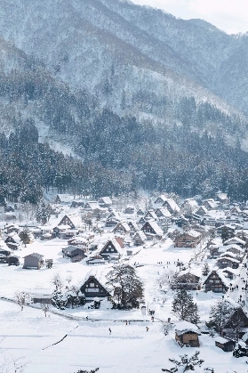 不愧是降雪量豐富的雪國，不用大老遠跑去北歐，來日本就有美成童話的雪景！