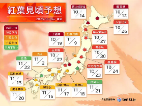 2025日本紅葉前線預測！日本紅葉預測網站，3大權威網站精準追蹤變色期