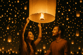 2025.11月清邁瘋了！萬盞天燈映佛塔，美到手機拍不停