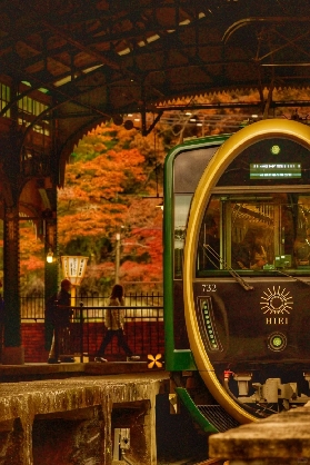 京都紅葉推薦景色🍁叡山電鐵「八瀨比叡山口」