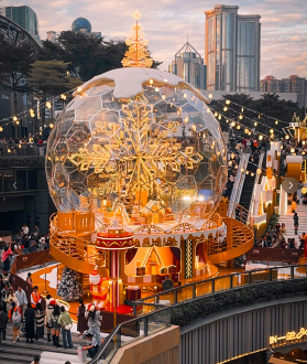 2025廣州天環「雪域小鎮」免費打卡攻略｜水晶球聖誕景點登場