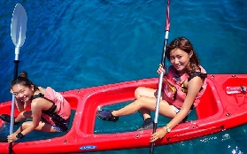 屏東小琉球獨木舟環島實測！跟海龜共遊+秘境踏浪超讚✨