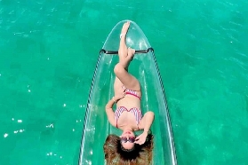 長灘島透明皮劃艇實測｜10分鐘出片！日落時段超浪漫✨