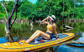 花蓮水漾森林SUP實測｜彎扭樟樹林穿梭！超奇幻倒影美到哭😭