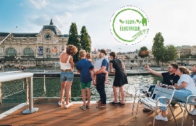 巴黎塞納河遊船超讚！1小時飽覽7大地標｜零噪音電船太舒服了🌊