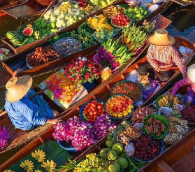 曼谷必逛｜3大水上市場資訊🔥 邊漂邊吃才是地道玩法