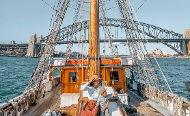 雪梨港復古帆船午餐｜2小時海上浪漫體驗！避坑實測✨