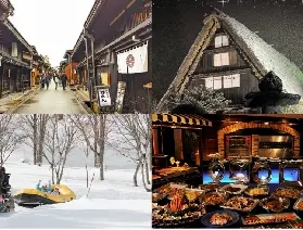 【名古屋出發】2027.1.18合掌村點燈二日遊：合掌村點燈＆牧歌之裏雪上活動＆飛騨高山古街＆世界遺產白川鄉合掌村＆郡上八幡古城＆昭和懷舊藝術館＆食品模型手作體驗＆下呂溫泉