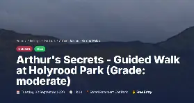愛丁堡荷里路德公園導賞團：9月22日探索亞瑟王寶座地質與野生生態
