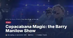 愛丁堡Alhambra Theatre音樂表演：Copacabana Magic 班尼曼洛騷9月23日舉行