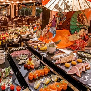 廣州長隆酒店白虎自助餐廳多人自助晚餐