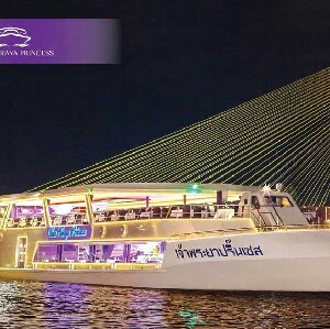 曼谷昭披耶公主號夜遊湄南河+自助晚餐(Asiatique河畔夜市登船)