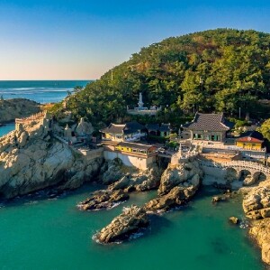 釜山出發 | 釜山海東龍宮寺+藍線公園松亭海岸列車+松島天空步道+甘川洞文化村