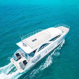 【小激情號】皮皮島+竹子島+蜜月島日落雙體快船一日遊(英文導遊)