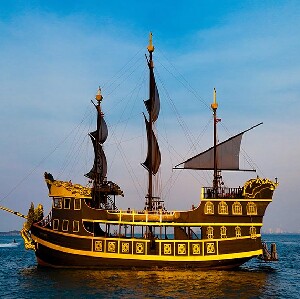 芭堤雅黑珍珠號海盜船 悠閑海上度假之旅