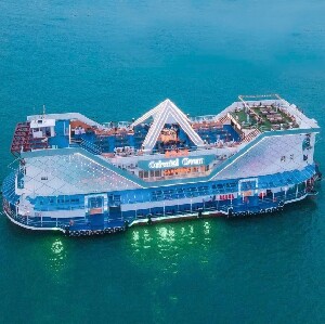 芭提雅海天盛晏男模海上餐廳|美人魚和男模歌舞秀|豪華自助餐