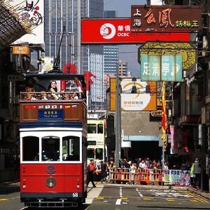 香港叮叮車全景遊(香港懷舊復古軌道電車)