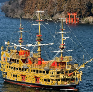 日本櫻花季限定-伊豆河津櫻&箱根海盜船&箱根神社&觀海列車&修善寺溫泉二日遊