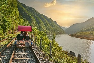 韓國江村鐵道自行車門票（金裕貞站-江村站）圖片