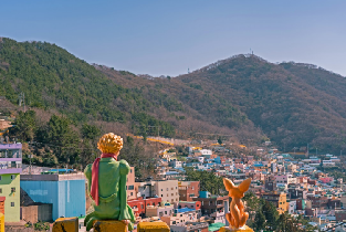 釜山老城散步&海雲臺空中列車夕陽一日遊
