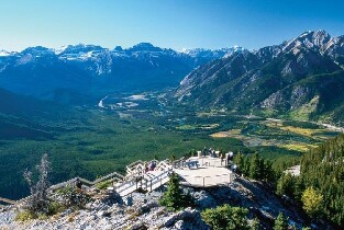 加拿大班夫硫磺山纜車