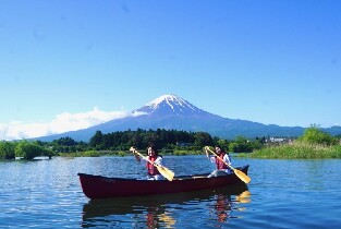 日本河口湖加拿大式皮划艇（含接送）