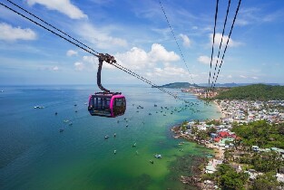 越南富國島香島公園跨海纜車