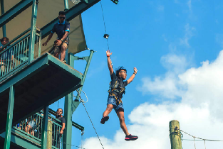 新加坡飛龍探險樂園高空滑索體驗