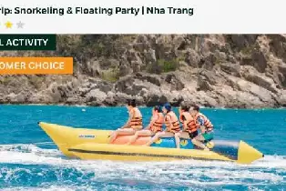 【9折優惠】Nemo之旅芽莊跳島之旅：乘船遊覽與浮潛及漂浮派對