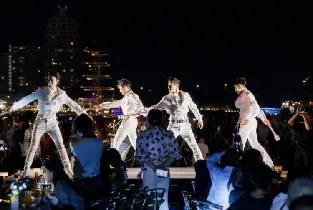 曼谷湄南嘉年華號船票｜河畔夜市登船+海鮮自助餐+男模人妖熱舞