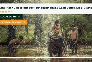 Da Nang | Cam Thanh Village Half-Day Tour | Coconut Palm Bamboo Basket Boat & Water Buffalo Riding