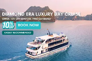 Diamond Era Luxury Day Cruise | Explore the Beauty of Halong Bay with Surprise and Titop